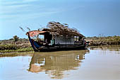 From Siem Reap to Battambang - boat trip along the river Stung Sangker, houseboat